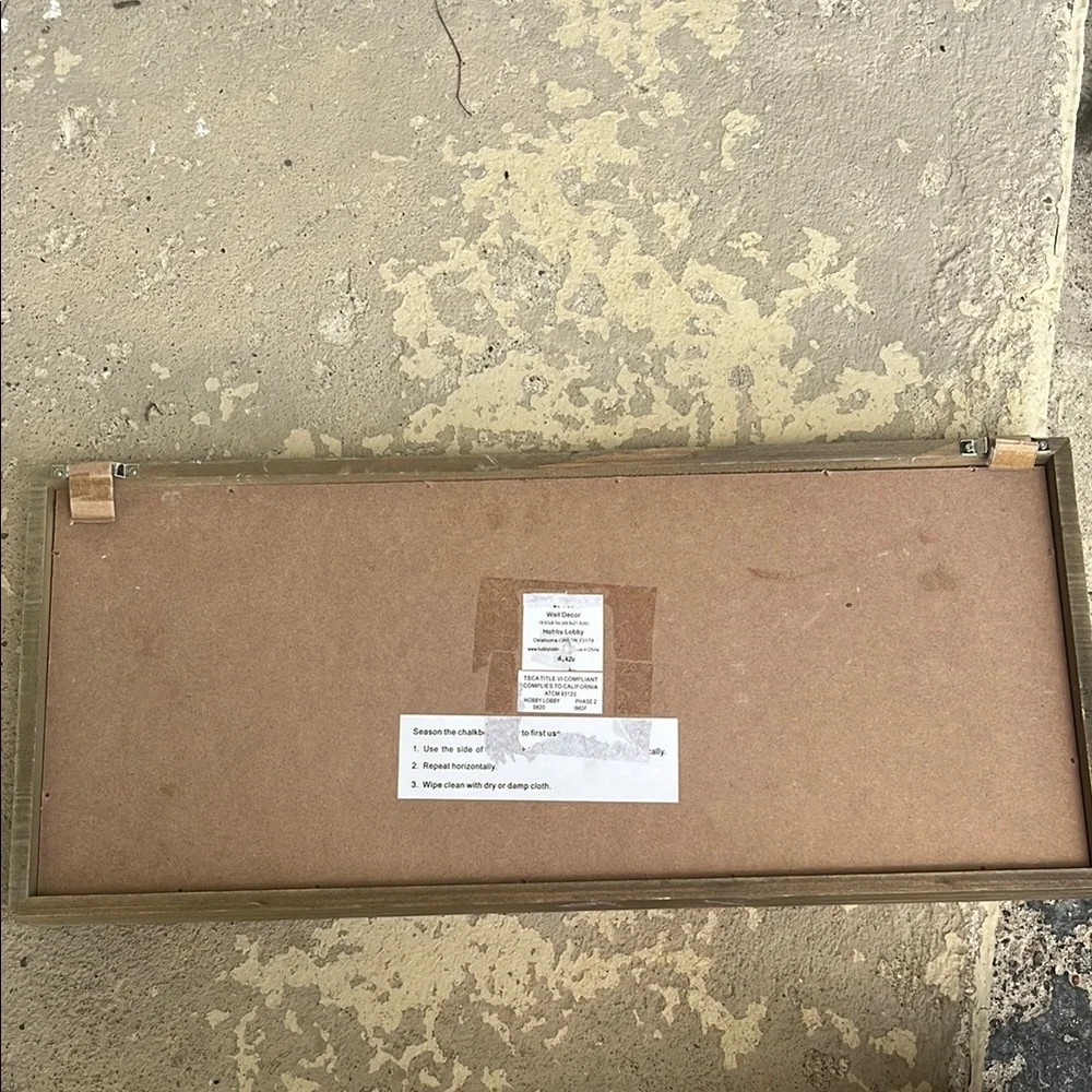Like new Hobby Lobby Rustic Brown Chalkboard bundle of 3